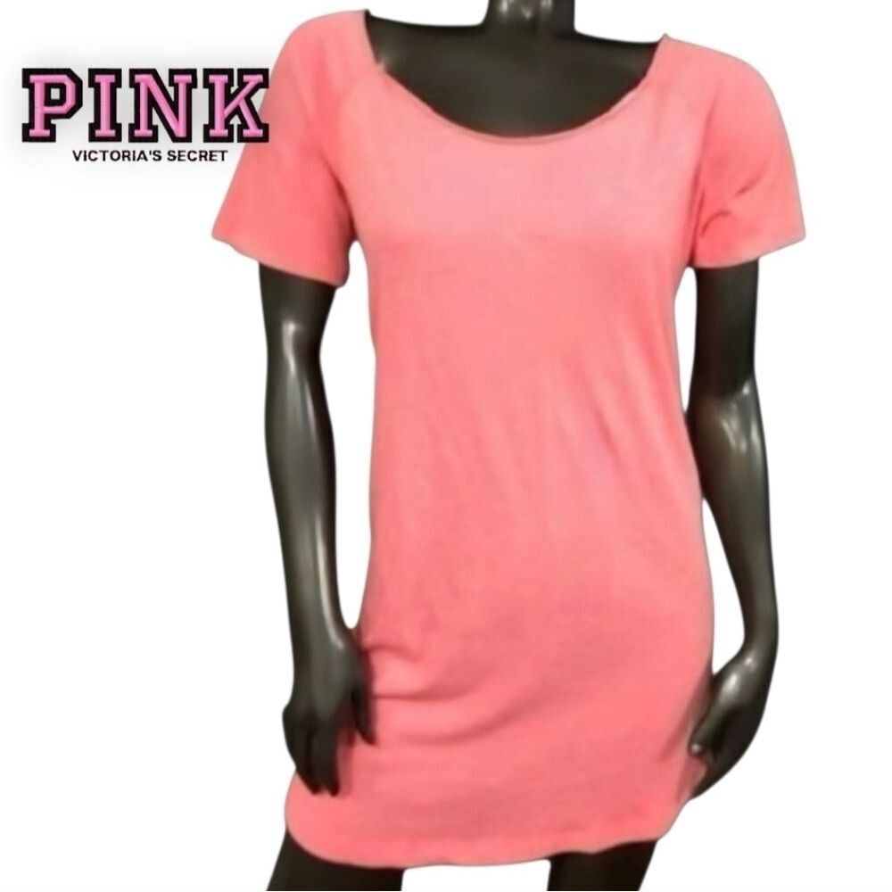 Pink by Victoria's Secret Women's Coral Sleepwear Comfort Pajama Tee Size XS